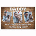 Personalized DADDY First Man I Ever Loved Canvas – Custom Photo Wall