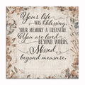 Personalized Your Memory A Treasure Canvas – Custom Name Floral