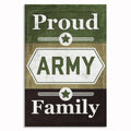 Proud Army Family Canvas Wall Art – Military Family Wall Decor