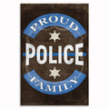 Proud Police Family Canvas Wall Art – Law Enforcement Family Decor