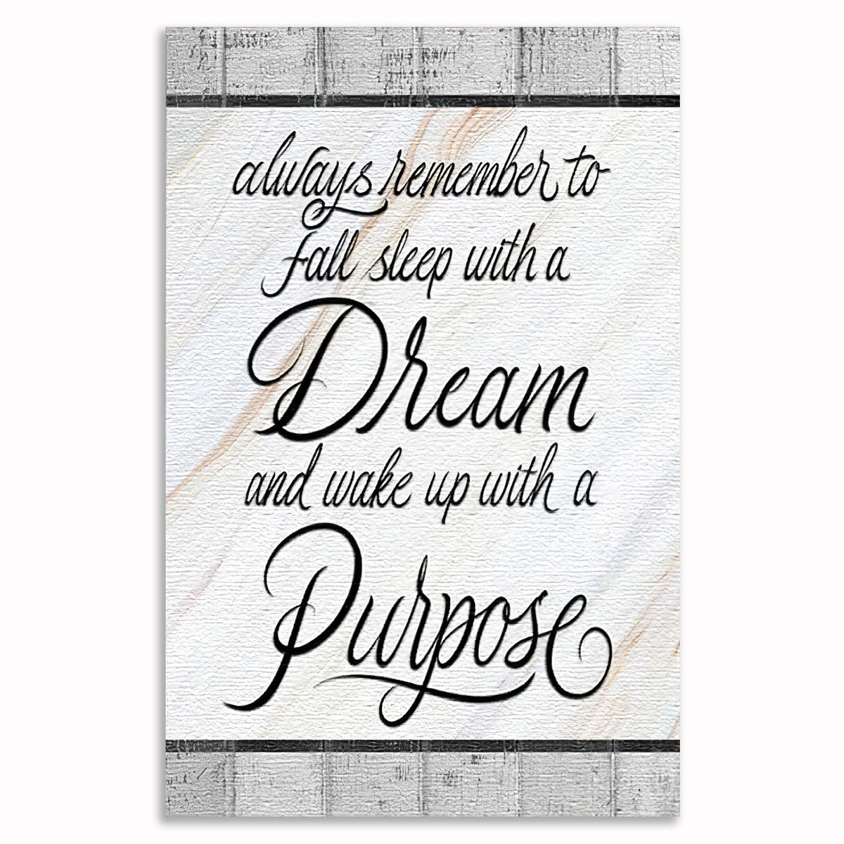 Always Remember To Dream Canvas – Inspirational Bedroom Wall Art