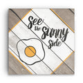 See The Sunny Side Canvas – Funny Kitchen Egg Wall Art