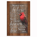 When You Believe Cardinal Canvas – Memorial Wall Art