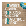 Sister Acrostic Canvas Wall Art – Gift For Sister Wall Decor