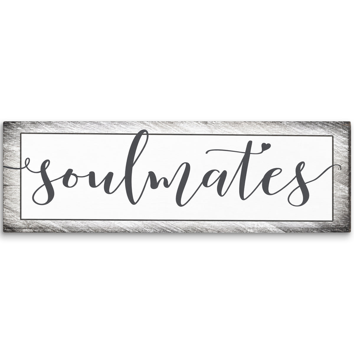 Soulmates Panoramic Canvas – Wide Above Bed Couple Wall Art