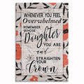 Straighten Your Crown Canvas – Encouragement Wall Art For Daughters