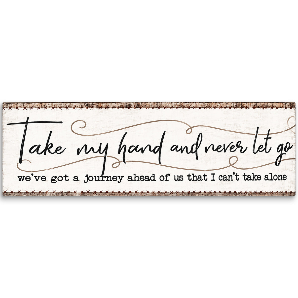 Take My Hand And Never Let Go Panoramic Canvas – Above Bed Wall Art