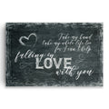 Take My Hand Take My Whole Life Too Canvas – Romantic Wall Art