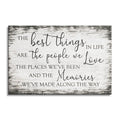 The Best Things In Life Canvas – White Rustic Family Wall Art