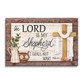 The Lord Is My Shepherd Canvas – Psalm 23 Christian Wall Decor