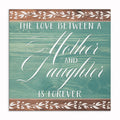 Love Between A Mother And Daughter Canvas – Teal Mother's Day Wall Art