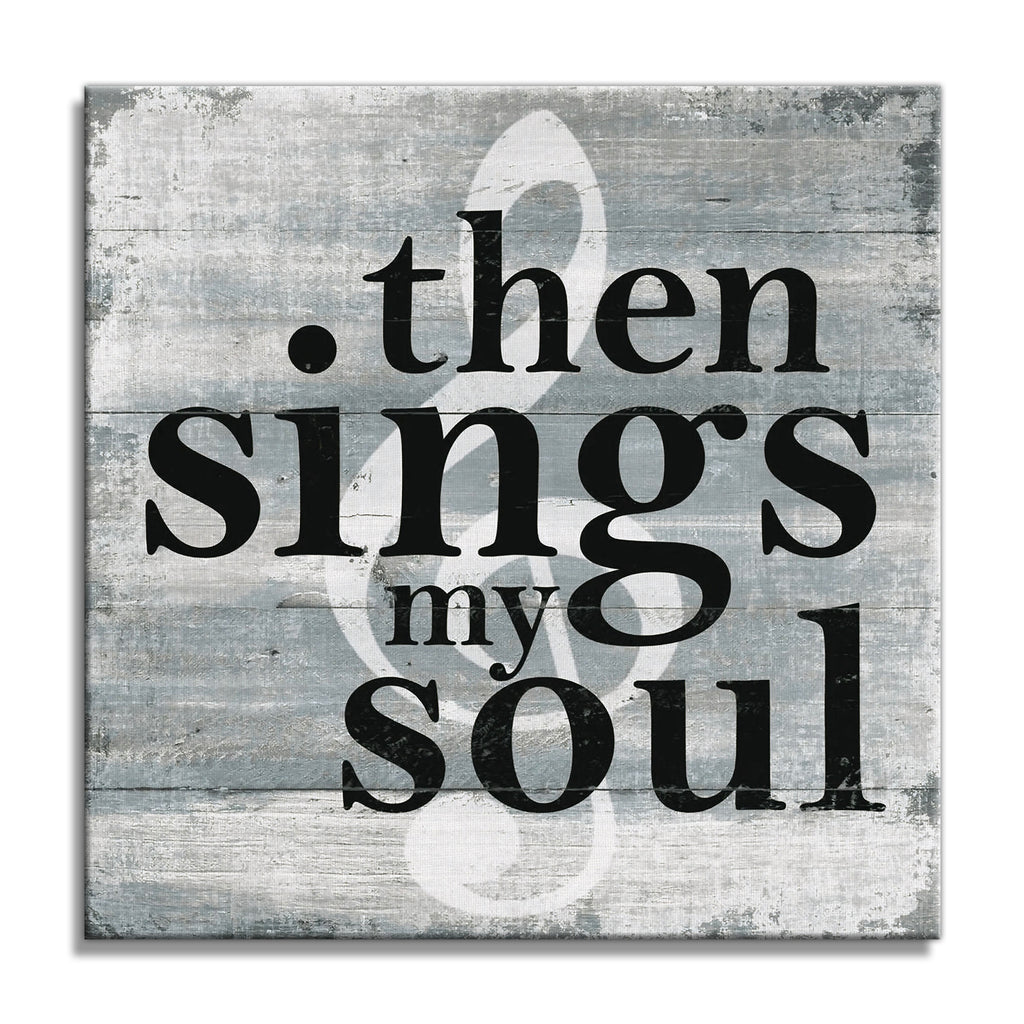 Then Sings My Soul Canvas Wall Art – Christian Hymn Wall Decor