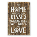 Home Filled With Wagging Tails And Wet Noses Canvas – Dog Lover Art