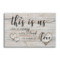 This Is Us A Little Bit Of Crazy Canvas – White Family Wall Art