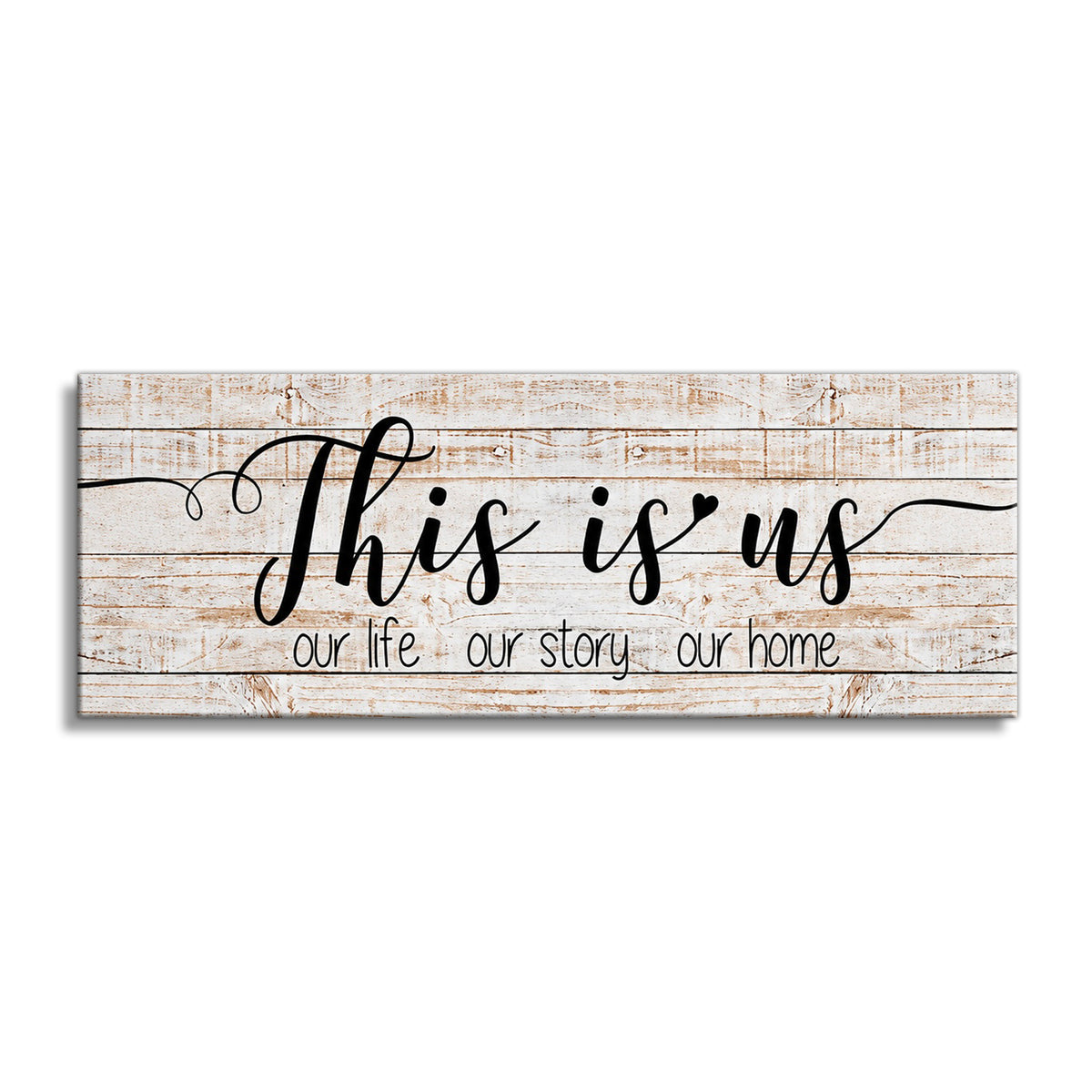 This Is Us Our Life Our Story Panoramic Canvas – Wide Family Wall Art