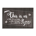 This Is Us Rustic Canvas – Dark Crazy Loud Love Family Wall Art