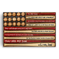 To My Son Baseball Canvas – Father's Letter Sports Wall Art