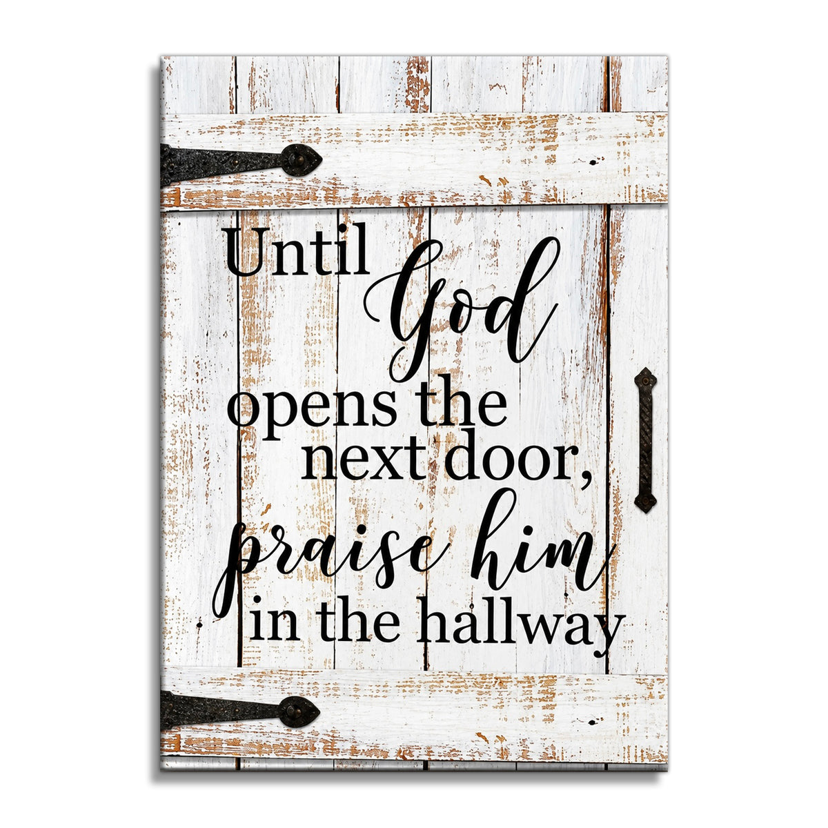 Trust God In The Hallway Canvas – Christian Encouragement Wall Art