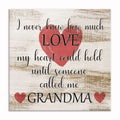 I Never Knew How Much Love Until Grandma Canvas – Gift For Grandma