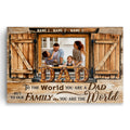To My Wife You Are Braver Barn Door Canvas – Anniversary Wall Art