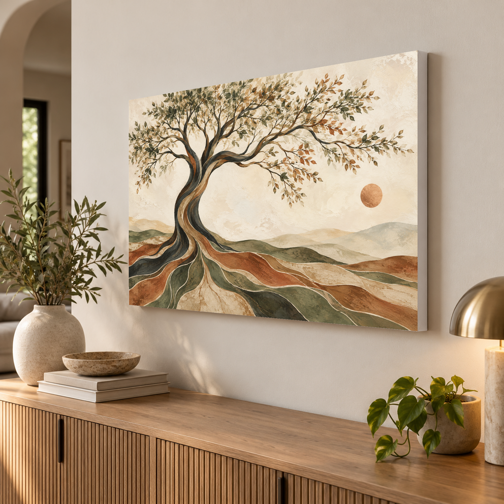 Living Continuum - Tree of Life Wall Art, Canvas or Poster - 02-angle