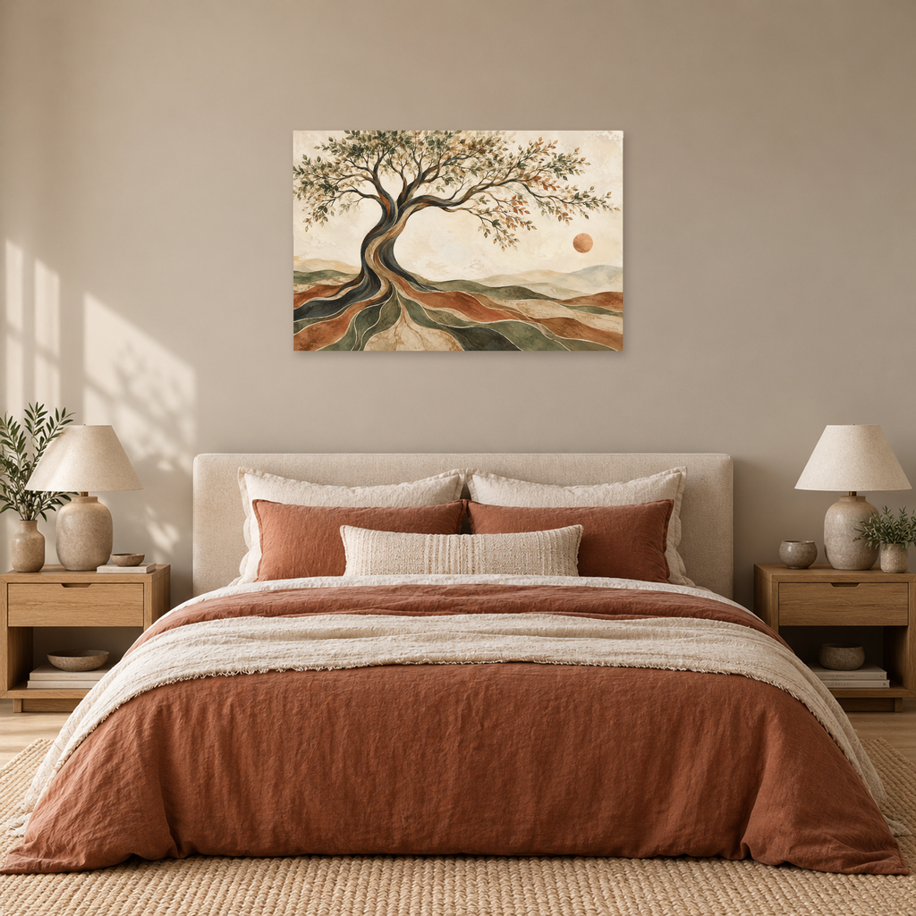 Living Continuum - Tree of Life Wall Art, Canvas or Poster - 05-bedroom