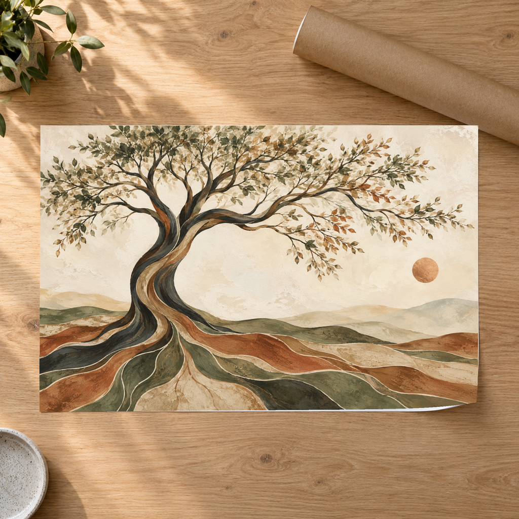 Living Continuum - Tree of Life Wall Art, Canvas or Poster - 07-poster