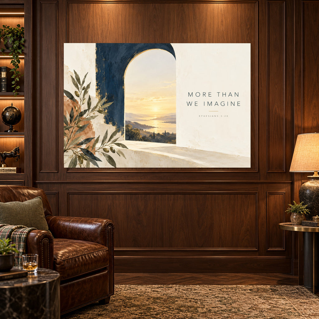 Abundant Horizon - Sunlit Arch Wall Art, Canvas or Poster - 03-man-cave
