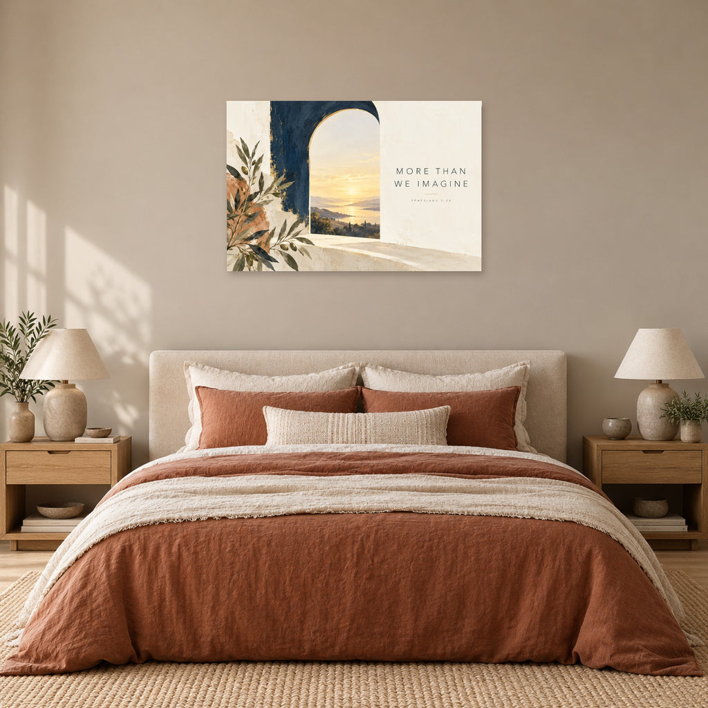 Abundant Horizon - Sunlit Arch Wall Art, Canvas or Poster - 05-bedroom