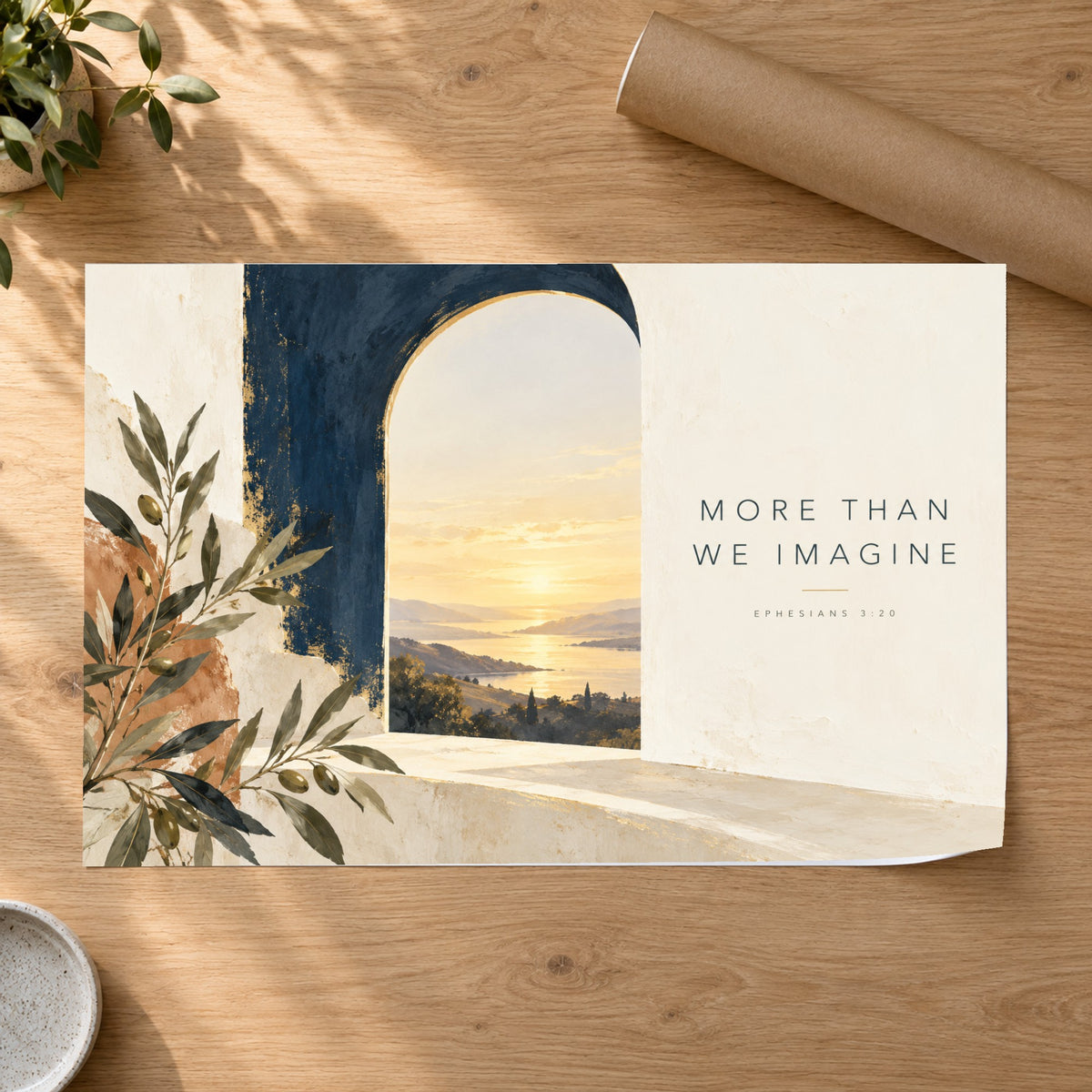 Abundant Horizon - Sunlit Arch Wall Art, Canvas or Poster - 07-poster