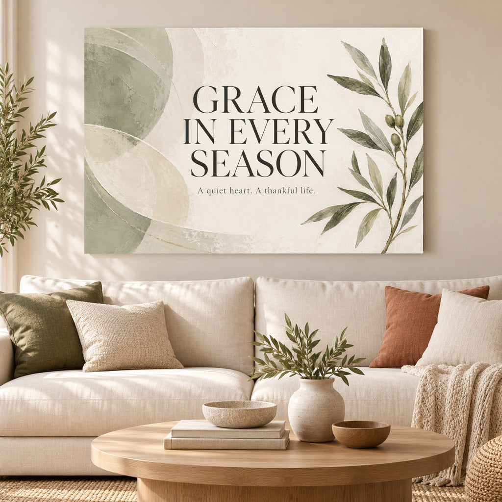 Quiet Grace - Grace Botanical Wall Art, Canvas or Poster - 01-hero