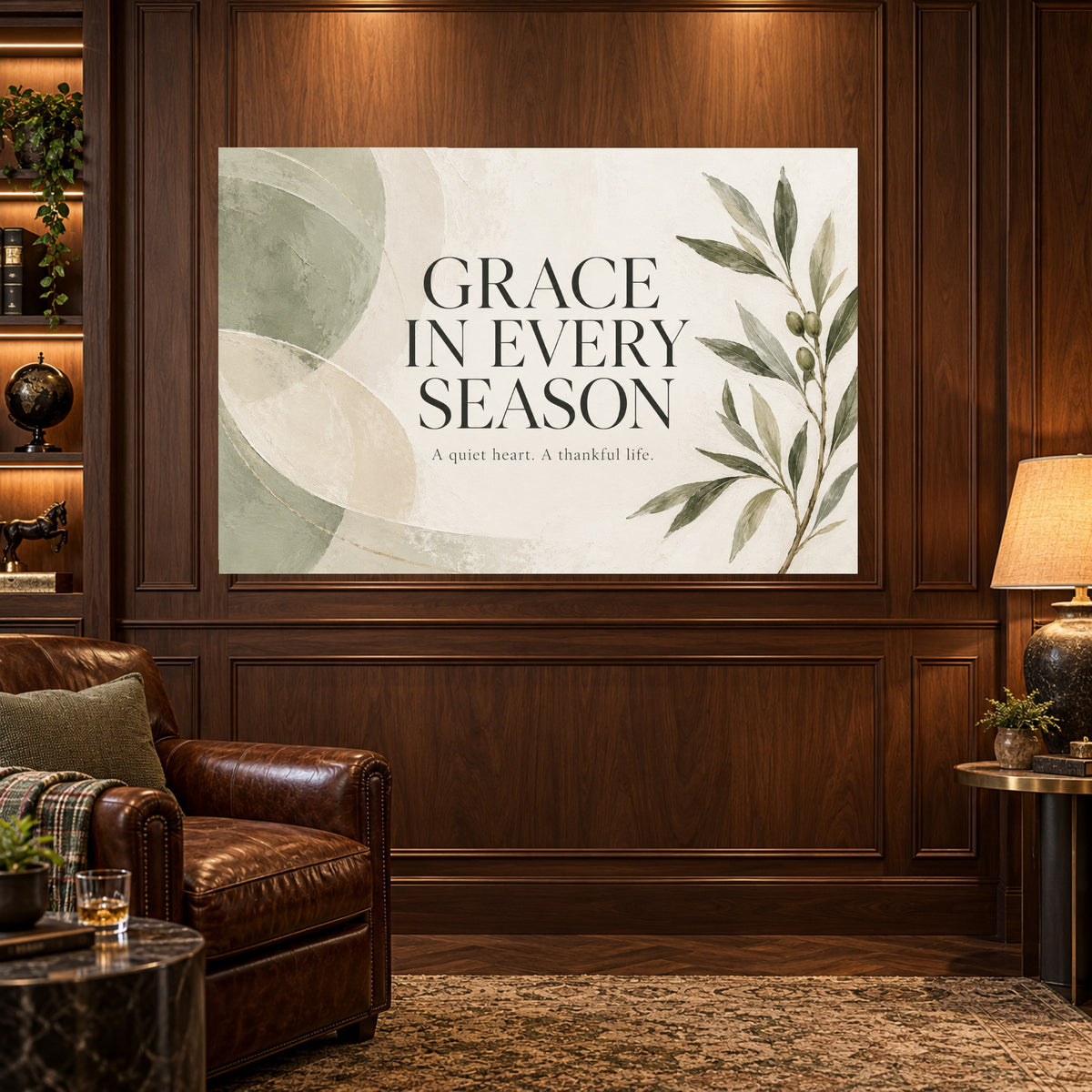 Quiet Grace - Grace Botanical Wall Art, Canvas or Poster - 03-man-cave