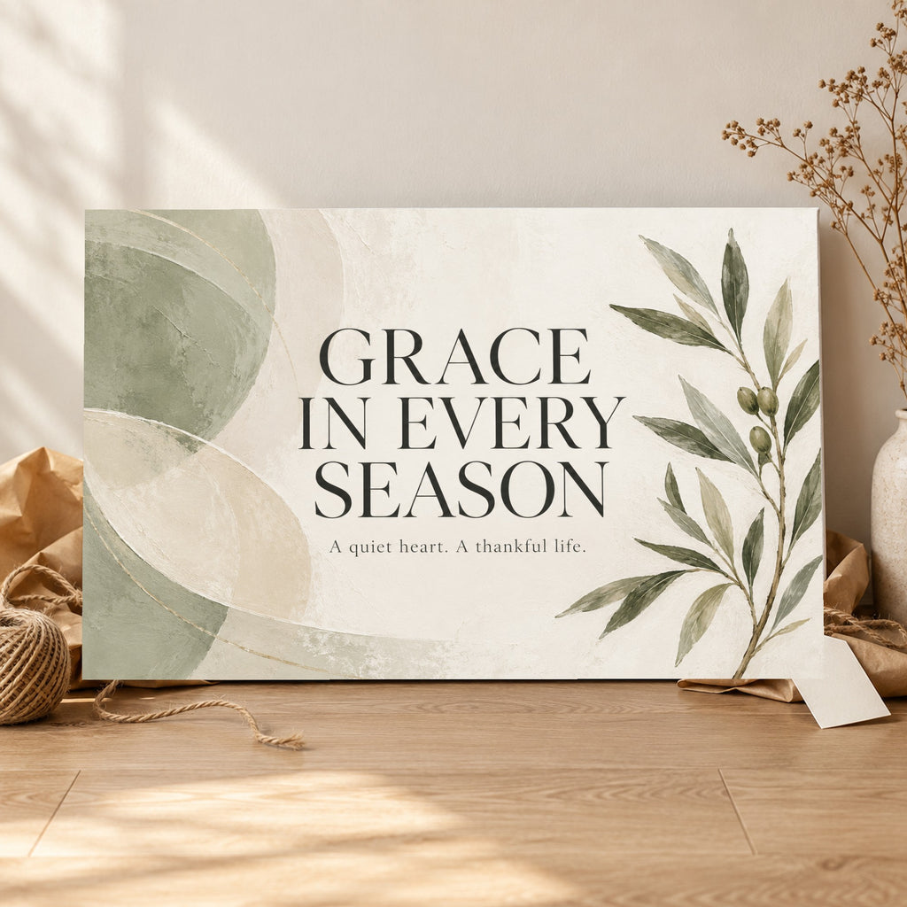 Quiet Grace - Grace Botanical Wall Art, Canvas or Poster - 06-gift