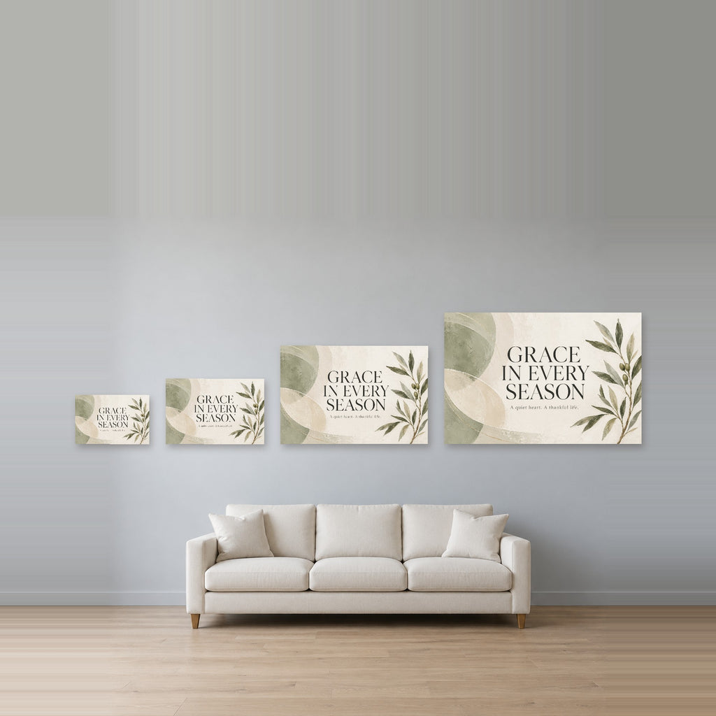 Quiet Grace - Grace Botanical Wall Art, Canvas or Poster - 08-size-guide