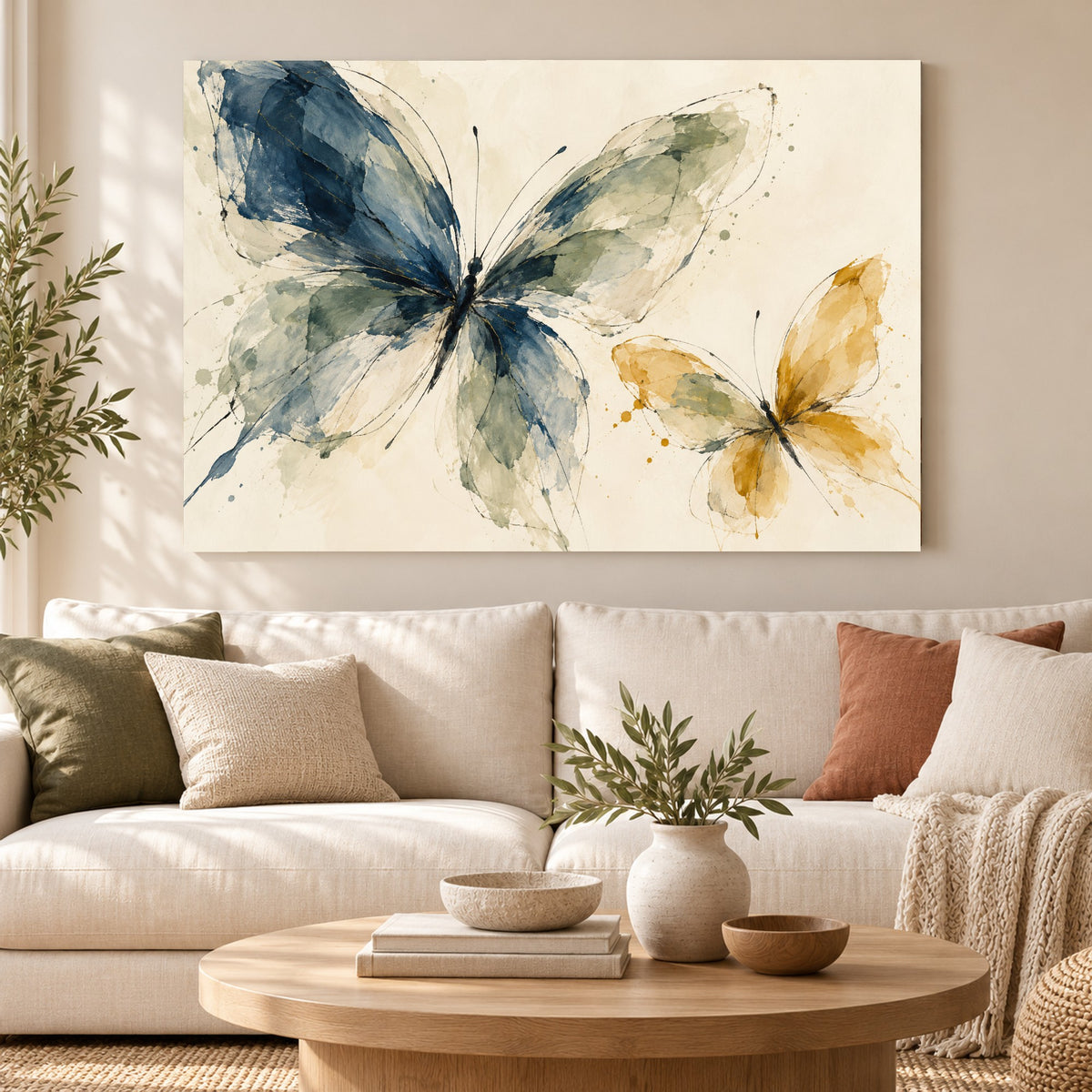 Wing Studies - Watercolor Butterfly Wall Art, Canvas or Poster - 01-hero