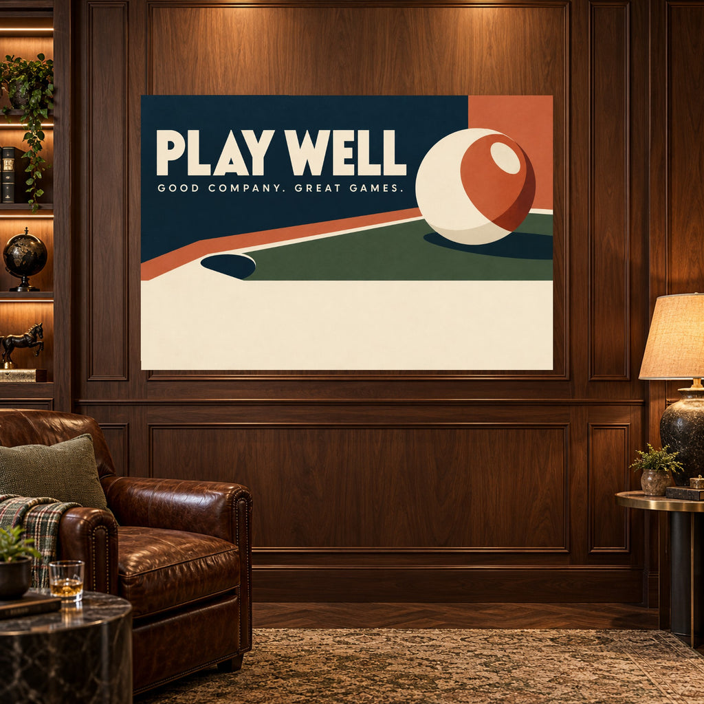 After Hours - Billiards Game Room Wall Art, Canvas or Poster - 03-man-cave