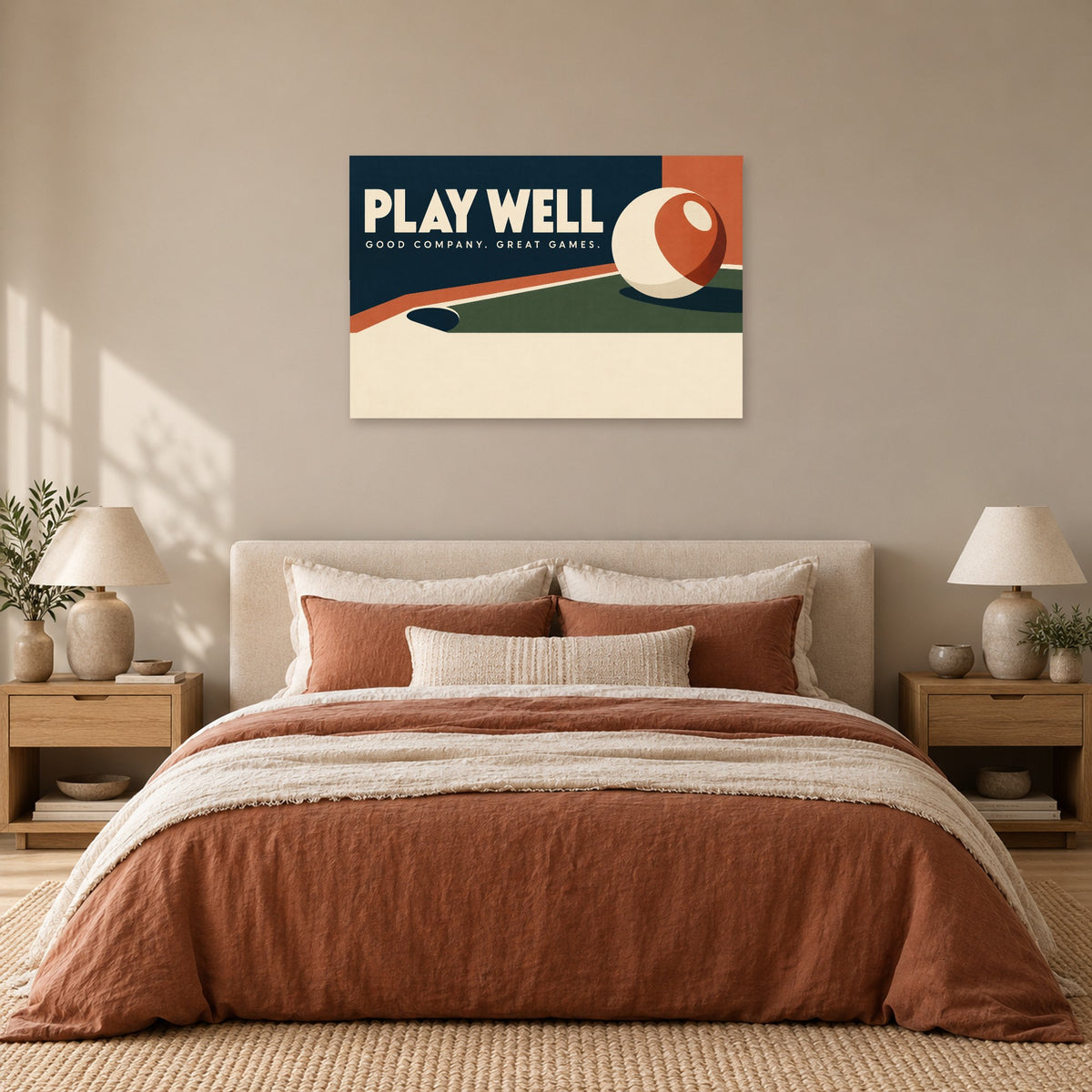 After Hours - Billiards Game Room Wall Art, Canvas or Poster - 05-bedroom