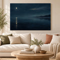 Nocturne Lake - Moonlit Lake Wall Art, Canvas or Poster - 01-hero