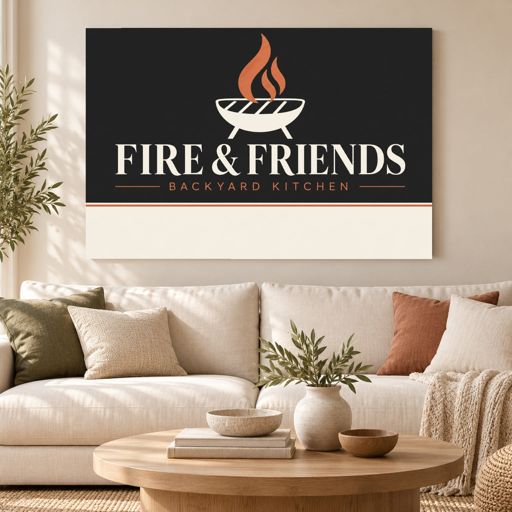 Ember & Gather - Fire and Friends Wall Art, Canvas or Poster - 01-hero