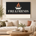 Ember & Gather - Fire and Friends Wall Art, Canvas or Poster - 01-hero