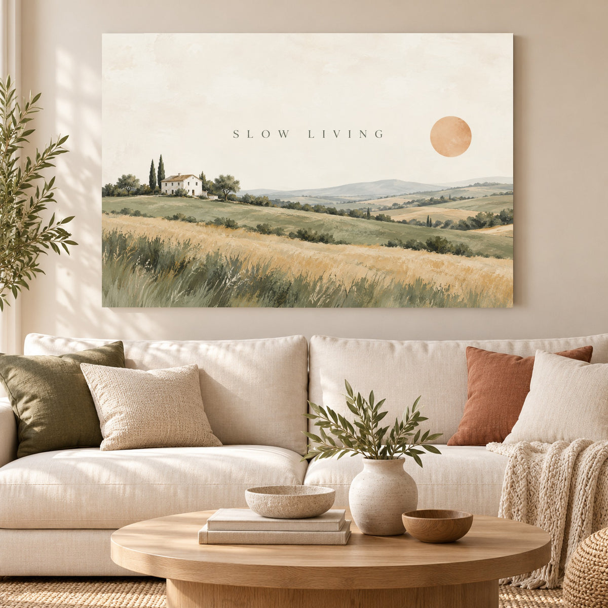Quiet Homestead - Slow Living Farmhouse Wall Art, Canvas or Poster - 01-hero