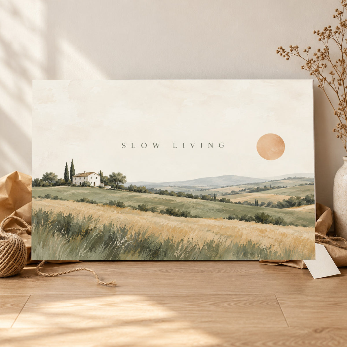 Quiet Homestead - Slow Living Farmhouse Wall Art, Canvas or Poster - 06-gift