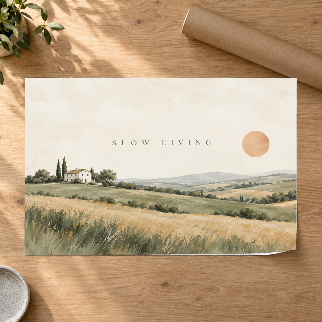 Quiet Homestead - Slow Living Farmhouse Wall Art, Canvas or Poster - 07-poster