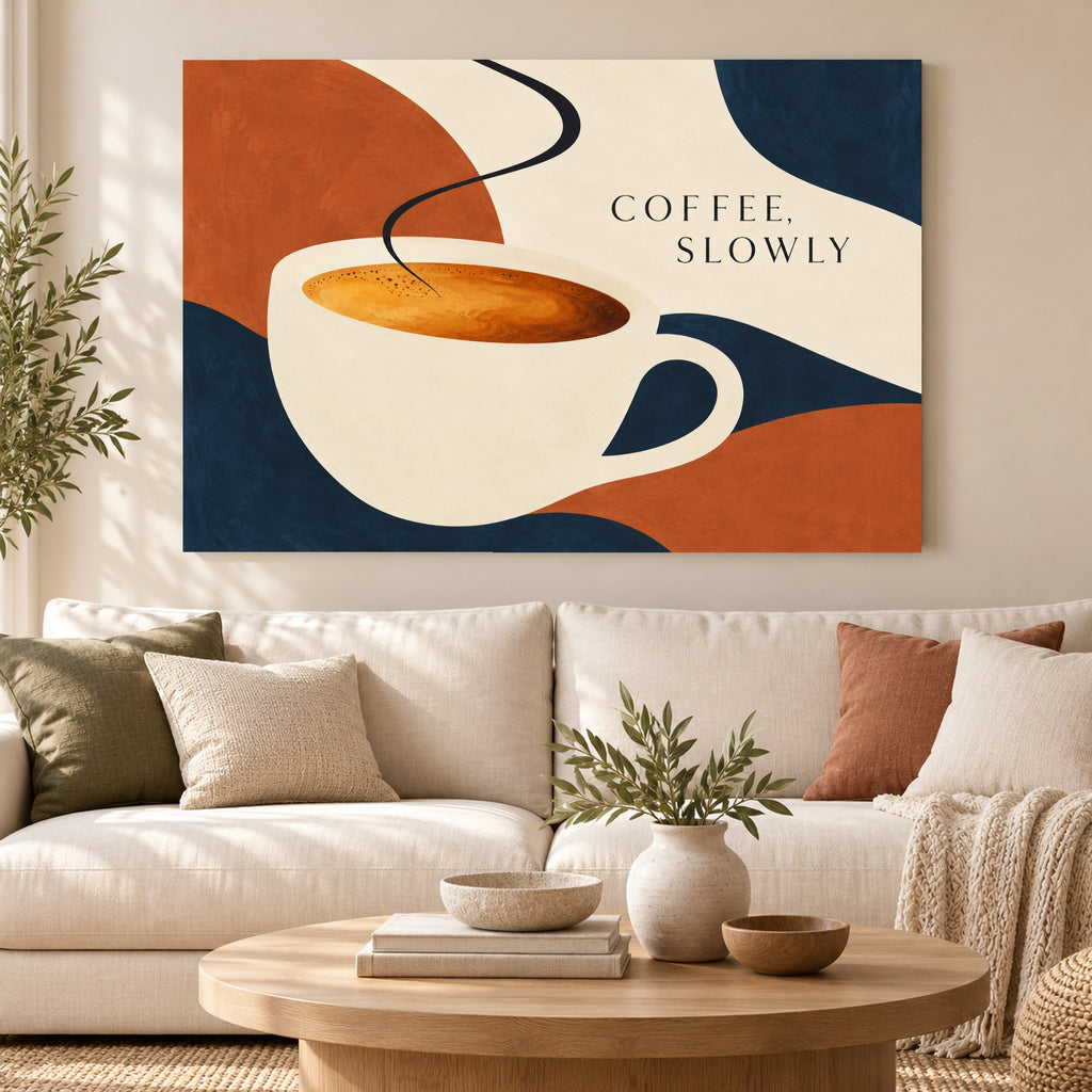 First Light Coffee - Coffee Slowly Wall Art, Canvas or Poster - 01-hero