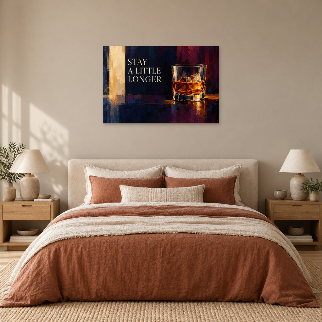 Evening Society - Whiskey Bar Wall Art, Canvas or Poster - 05-bedroom