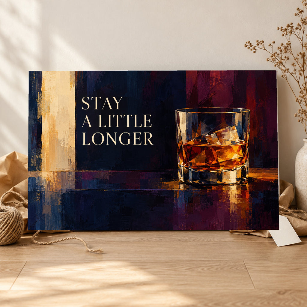 Evening Society - Whiskey Bar Wall Art, Canvas or Poster - 06-gift