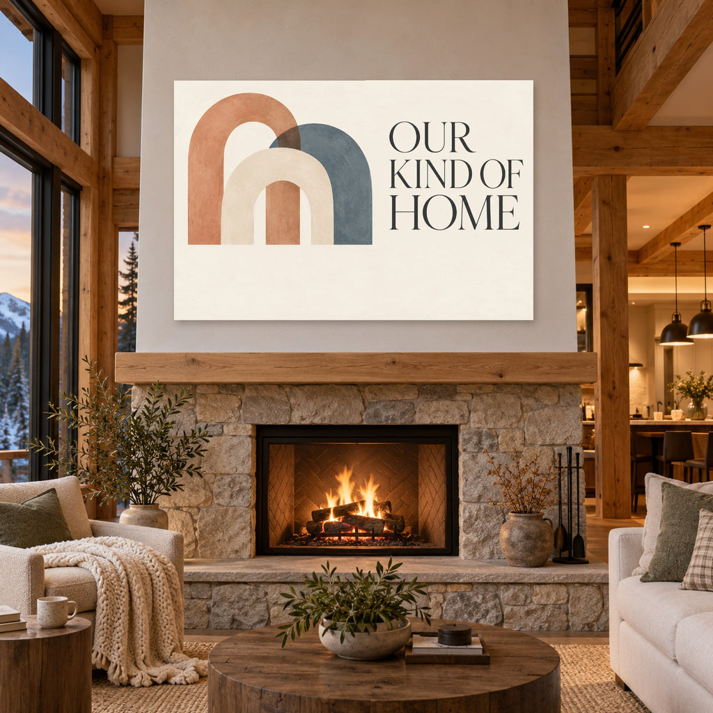 Together, Always - Our Kind of Home Wall Art, Canvas or Poster - 04-cabin