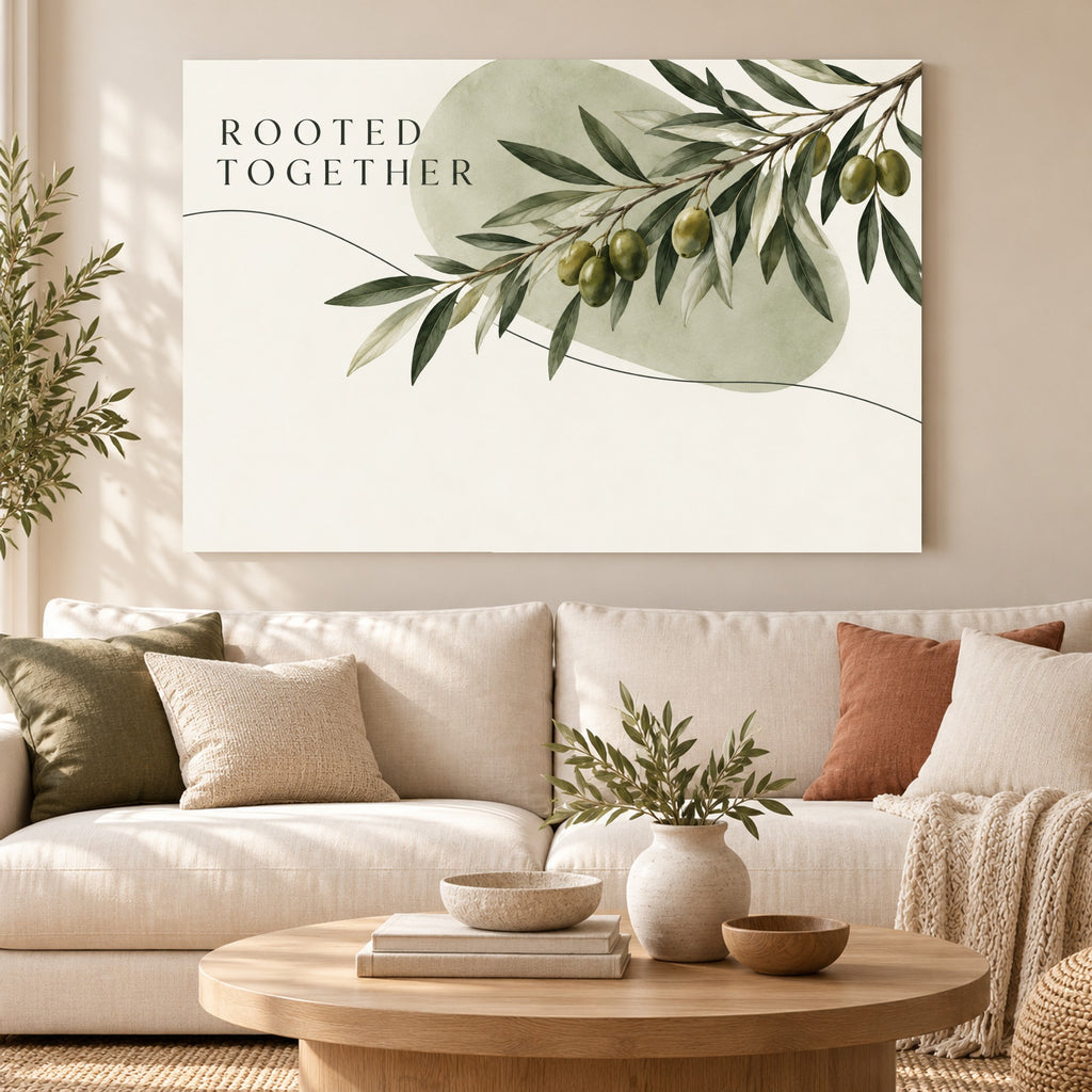 Rooted Together - Rooted Together Botanical Wall Art, Canvas or Poster - 01-hero