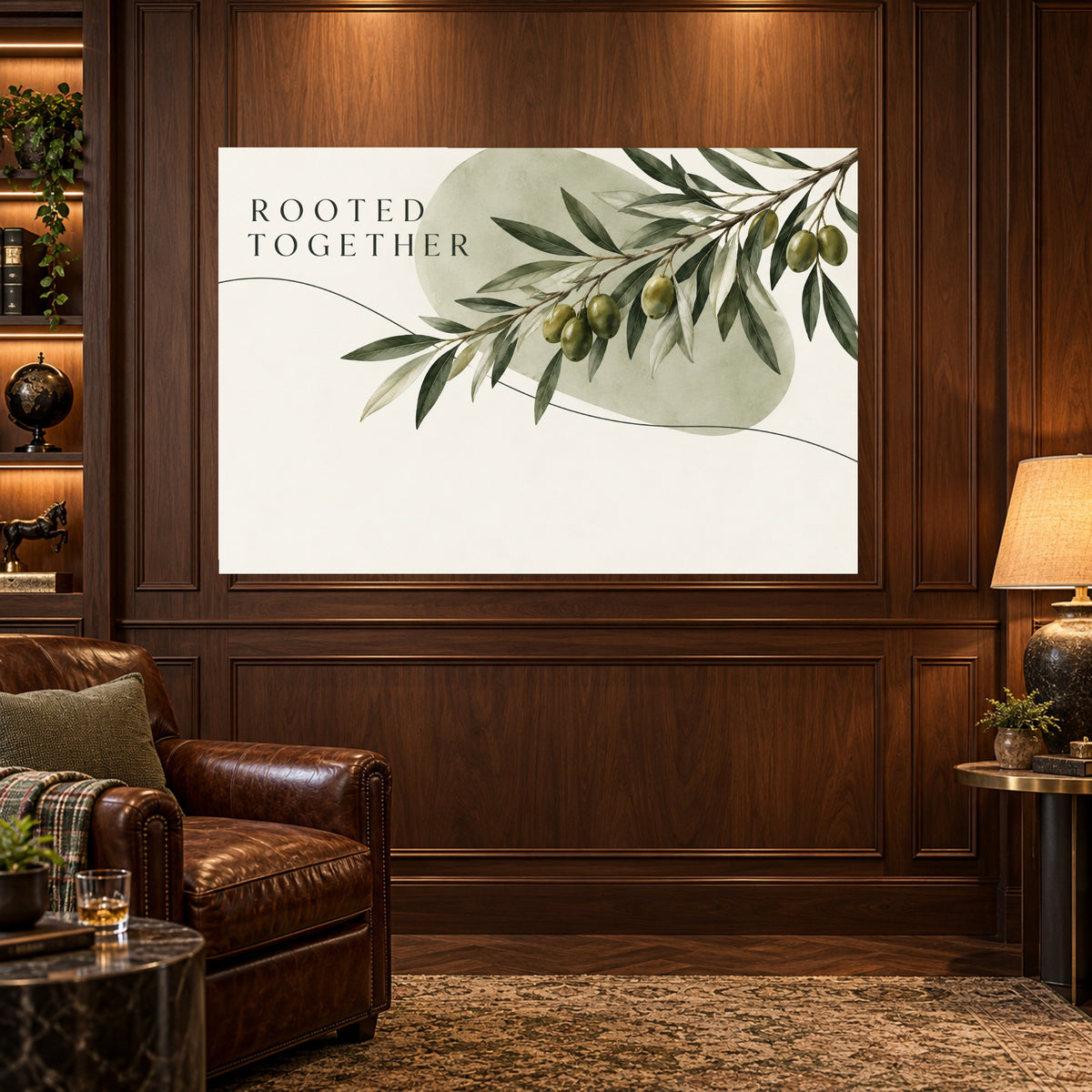 Rooted Together - Rooted Together Botanical Wall Art, Canvas or Poster - 03-man-cave