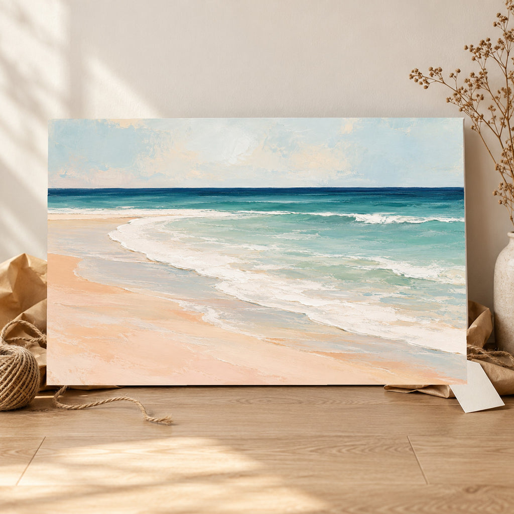 Shoreline Rhythms - Beach Waves Wall Art, Canvas or Poster - 06-gift